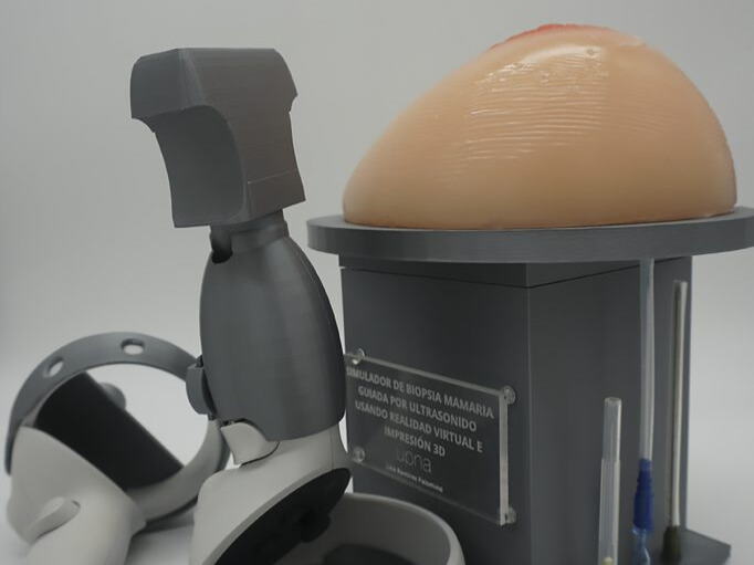 Virtual reality and 3D printing, breast puncture simulator