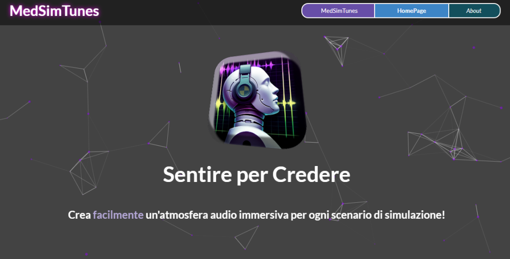 Una web app per migliorare l’audio in simulazione